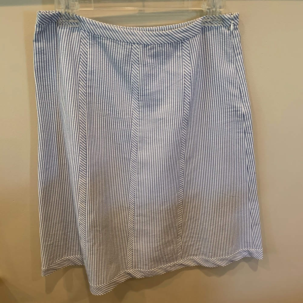 Talbots seersucker skirt